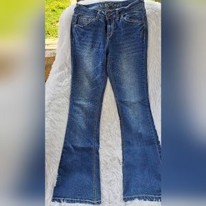 WALLFLOWER LUSCIOUS CURVY FIT JR SIZE 7 BOOTCUT JEANS
